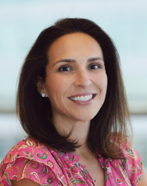 a woman smiling at camera