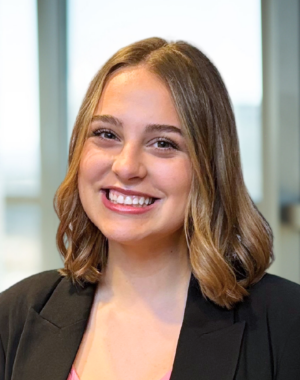 a woman smiling at camera